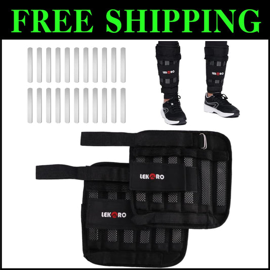 Lightweight Adjustable Ankle & Wrist Weights - Perfect for Walking & Jogging