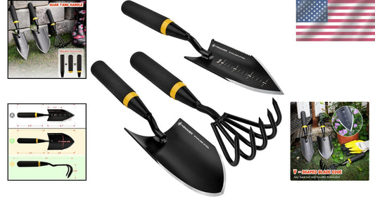Ergonomic Heavy-Duty Garden Tool Set - Perfect for Digging & Transplanting
