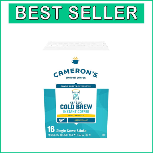 Cameron's 128 Count Instant Cold Brew Sticks - Sweet Balanced Coffee Experience