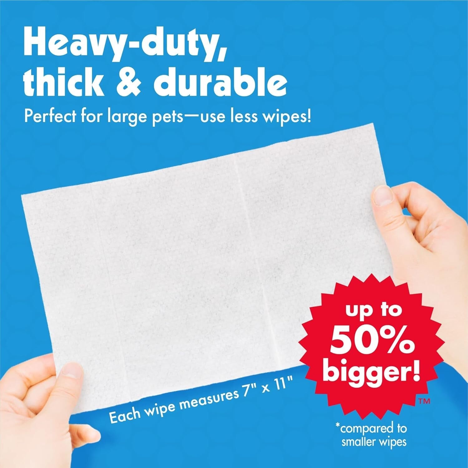 Extra-Large Pet Wipes for Quick Clean-ups - 400 Wipes with Coconut Scent