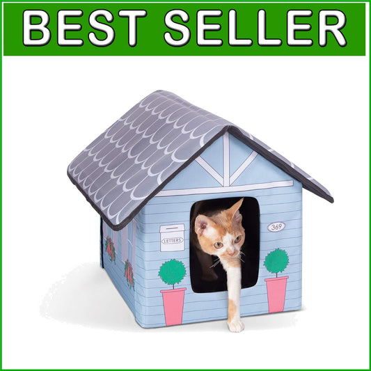 Compact Insulated Cat House for Outdoors - Safe and Comfortable for Felines