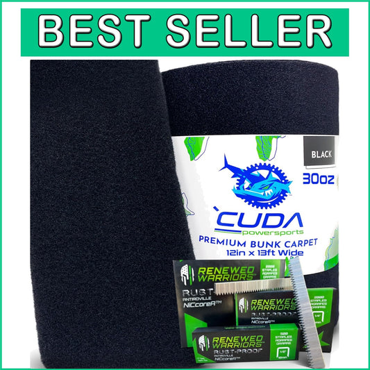 Eco-Friendly Bunk Carpet for Trailers – 12in x 13ft with Rustproof Staples