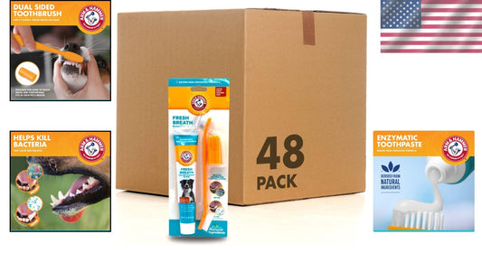 Complete Dog Dental Kit with Chicken Toothpaste - Fresh Breath & Tartar Defense