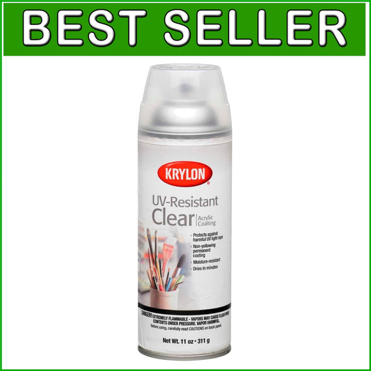 Durable Clear Acrylic Gloss Coating - 11 Ounce, Pack of 6, UV Protection