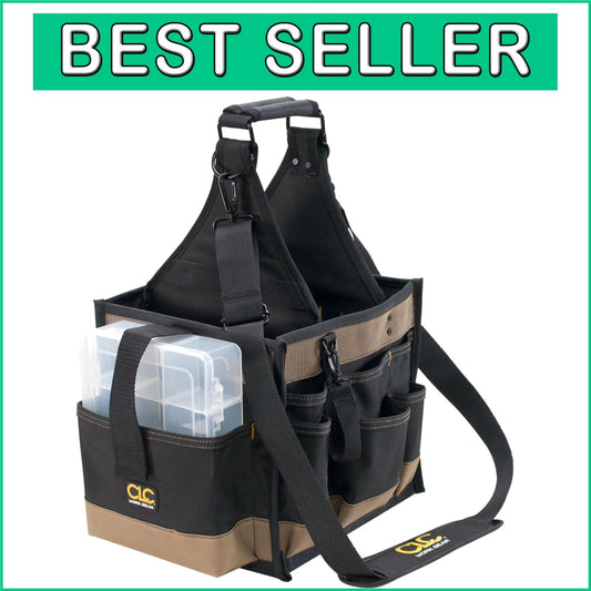 CLC Large Water-Repellent Tool Carrier with 22 Pockets for Organized Maintenance