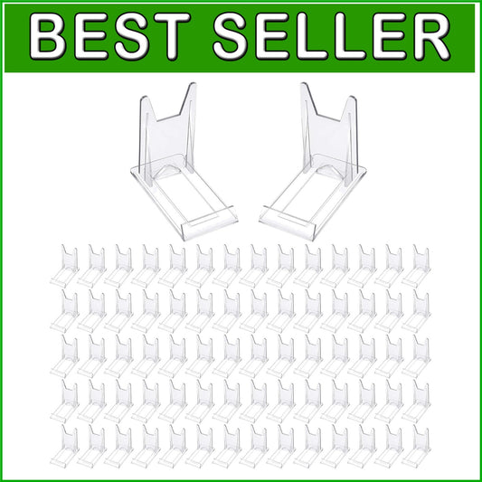 Durable Clear Acrylic Stands - 72 Pack Perfect for Photos, Plates & Artwork