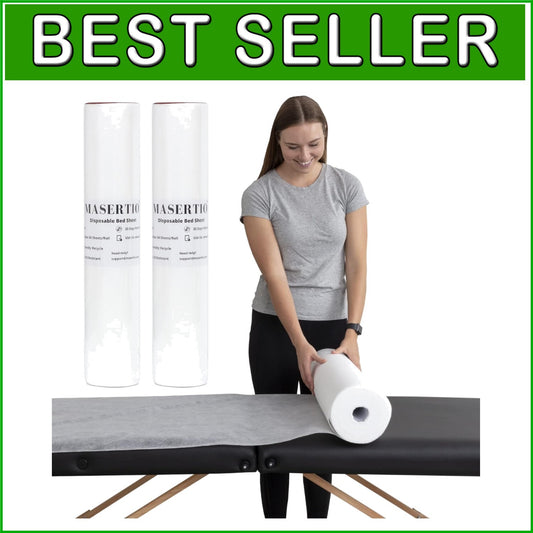 Bulk Disposable Table Covers - Hygienic Non-Woven Sheets, 60 per Roll for Spas