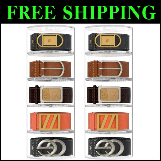 Sturdy Multi-Purpose Acrylic Storage Case – 10 Compartments for Belts & More