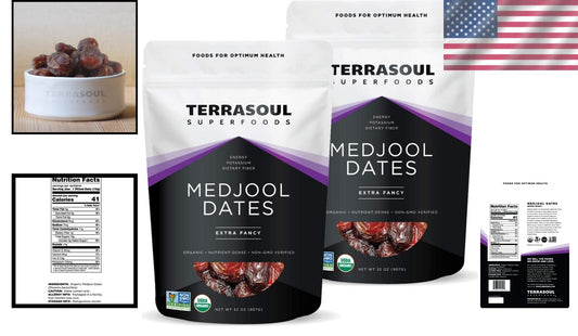 4 Lbs Organic Medjool Dates – chewy, sweet, and USDA Certified for Quality