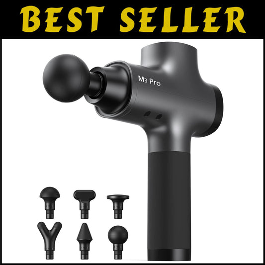 Deep Tissue Massage Gun with 70lbs Force & 30 Days Battery - Space Gray Design