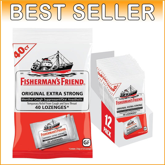 480 Menthol Cough Drops - Original Extra Strong Lozenges for Sore Throat Relief