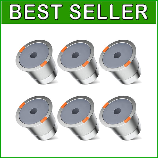 Eco-Friendly Stainless Steel Reusable K Cup Filters for Keurig Makers - 6 Count