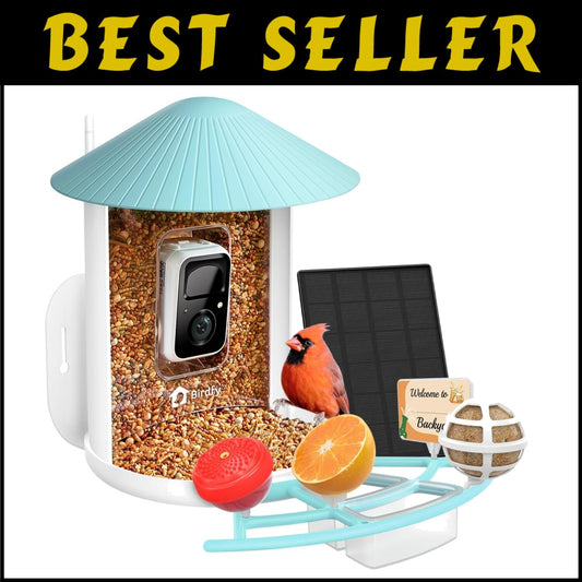 Stylish Bird Feeder with 1080P Camera & Custom Add-ons - Best Gift for Families