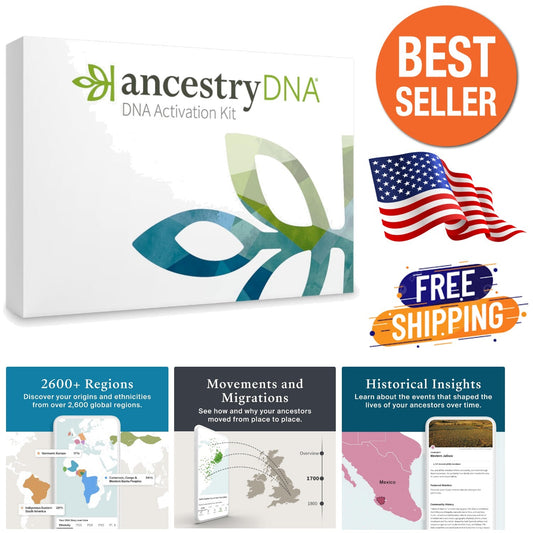 Interactive DNA Ethnicity Test Kit: Explore Ancestry & Family Trees Effortlessly