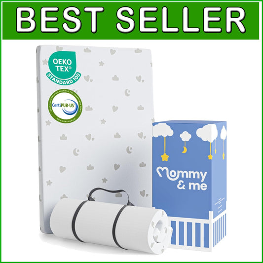 CertiPUR-Certified 38x26 Pack & Play Mattress with Removable Washable Cover