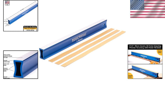 Thicker Wall Fret Leveler 17.6" - Professional Tool for Guitar Maintenance