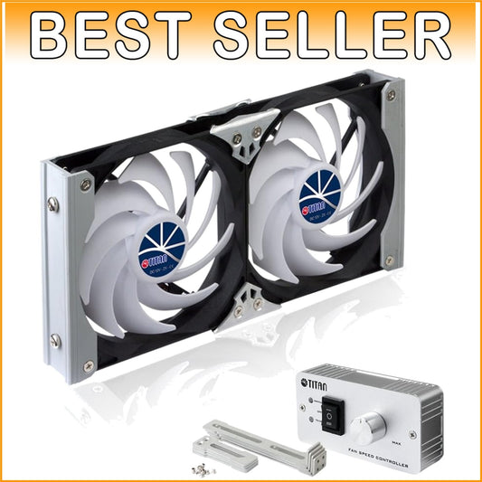 Efficient Rack-Mounted 12V/24V Double Fan for Refrigerators & Mobile Cooling