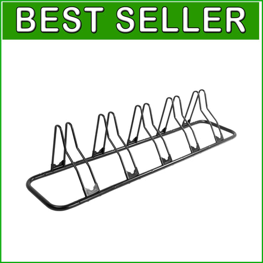 Durable Floor Bike Rack for Up to 6 Bicycles | Secure Indoor Storage Solution