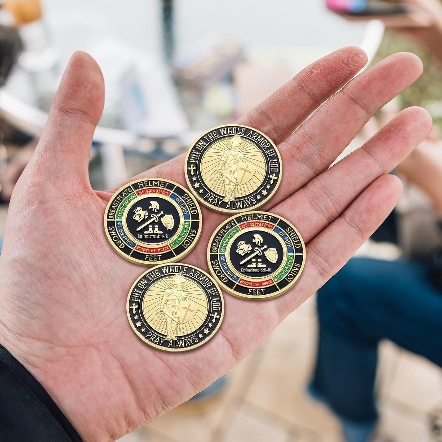 20 Pcs Armor of God Commemorative Coins - Perfect Christian Gifts & Collectibles