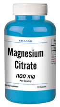 Load image into Gallery viewer, Magnesium Citrate 1100mg Serving Pure 120 Capsules Big Bottle CH