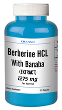 Load image into Gallery viewer, Berberine with Banaba Extract 1275mg Serving Big Bottle 120 Capsules CH