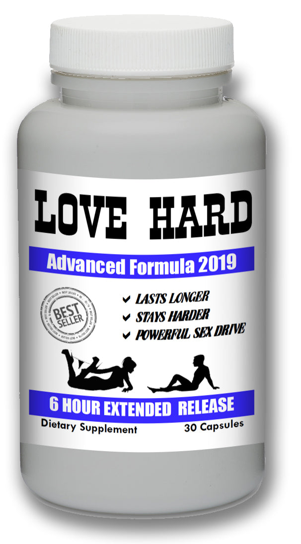 LOVE HARD - Male Enhancement Sex Pills Best Sexual Supplement Enhancer Live Men 30 Pills