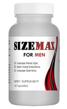 Load image into Gallery viewer, SizeMAX Effective Male Enhancement to increase penis size, hardness, stamina 60 Pills