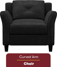 Load image into Gallery viewer, &quot;Modern Black Solutions Armchair - 35.4&quot; W x 32.0&quot; D x 32.7&quot; H