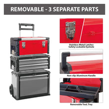 Load image into Gallery viewer, Big Red Torin Garage Organizer: Stackable Rolling Tool Box, Steel &amp; Plastic