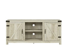 Load image into Gallery viewer, Modern Farmhouse Barn Door TV Stand White Oak - Fits TVs up to 65