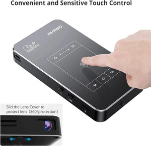 Portable Pocket Pico Projector, 1080P DLP Video, Android OS