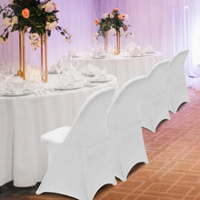 Load image into Gallery viewer, 100-Pack of Stretch Chair Protectors for Weddings, Banquets &amp; More (White)