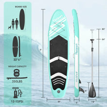 Load image into Gallery viewer, Deluxe 11&#39; Paddle Board for Yoga | Premium SUP with Carry Bag, Durable Accessories