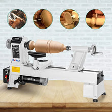 Load image into Gallery viewer, 12&quot; x 18&quot; Woodworking Lathe - 3/4HP, 650-3800 RPM Variable Speed, Includes Goggle