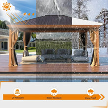 Load image into Gallery viewer, 12&#39;x16&#39; Outdoor Gazebo - Aluminum Frame and Single Galvanized Steel Roof, Metal Patio Gazebo