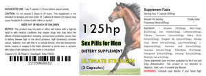 125hp Strong Sex Pills for Men Male Enhancement 5 Star Rating Cheap Full Bottle