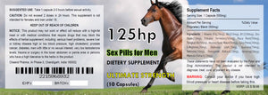 125hp Strong Sex Pills for Men Male Enhancement 5 Star Rating Cheap 2x Full Bottles