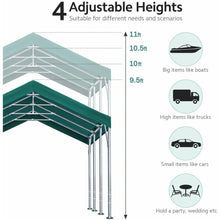 Load image into Gallery viewer, Heavy Duty 12x20 ft Party Tent, Carport/Garage Roof with 9.5-11 ft Adjustable Peak