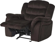 Load image into Gallery viewer, Chocolate Brown Recline Single Sofa Chair Upholstered Comfortable Lounge Seat