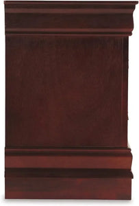 Traditional Dark Brown 2 Drawer Nightstand - Classic Bedroom Furniture