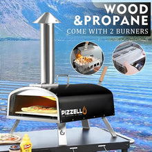 Load image into Gallery viewer, Versatile 16&quot; Pizza Maker - Propane &amp; Wood Fired Gas Oven, Includes Cutter