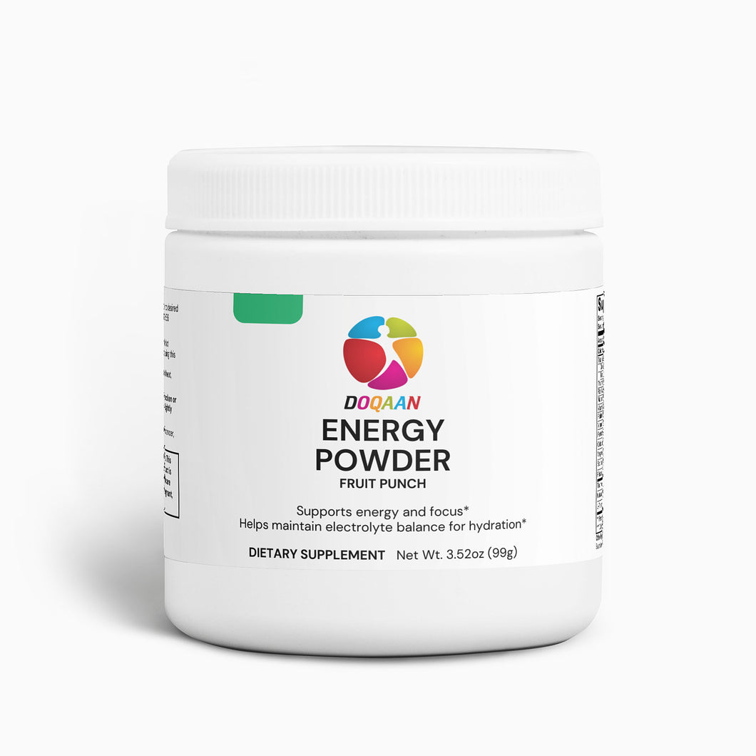 Energy Powder Fruit Punch Flavor | Enhance Stamina, Vitality & Focus