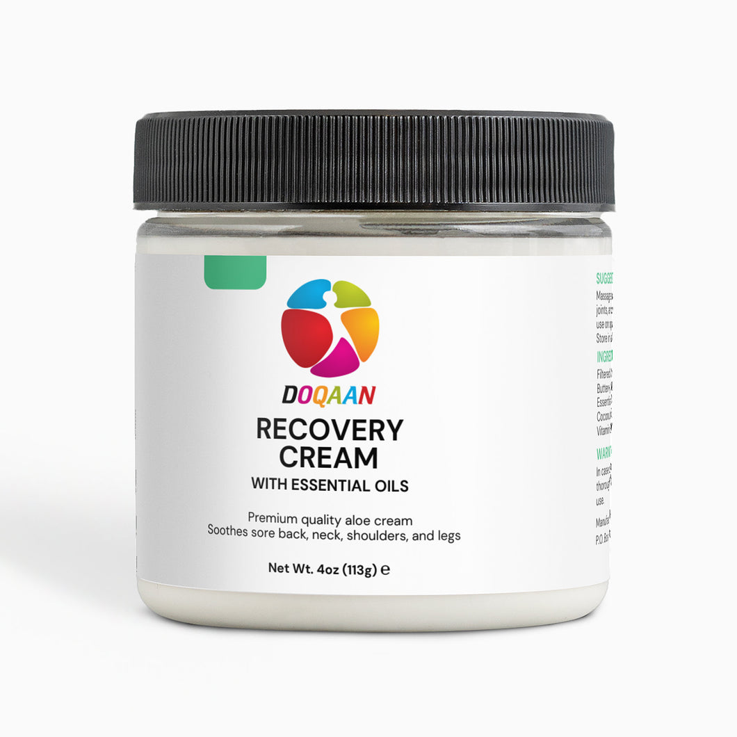 Recovery Cream with Essential Oils - Soothes Sore Back Neck Legs