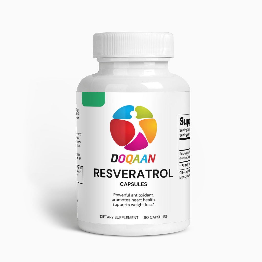 Resveratrol 50% 600mg Capsules - Antioxidant Support - High Potency