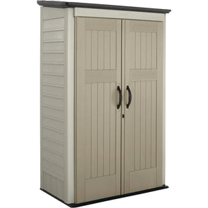 Compact 5' x 2' Vertical Outdoor Shed - Durable Olive Finish