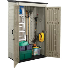 Load image into Gallery viewer, Compact 5&#39; x 2&#39; Vertical Outdoor Shed - Durable Olive Finish