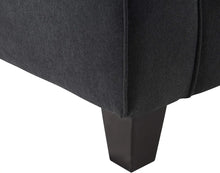 Load image into Gallery viewer, Modern Upholstered Fabric Sofa 73&quot; Charcoal Pillowed Back Rounded Arms