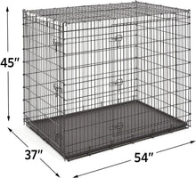 Load image into Gallery viewer, Midwest Homes for Pets SL54DD Double Door Dog Crate XXL for Largest Dog Breeds