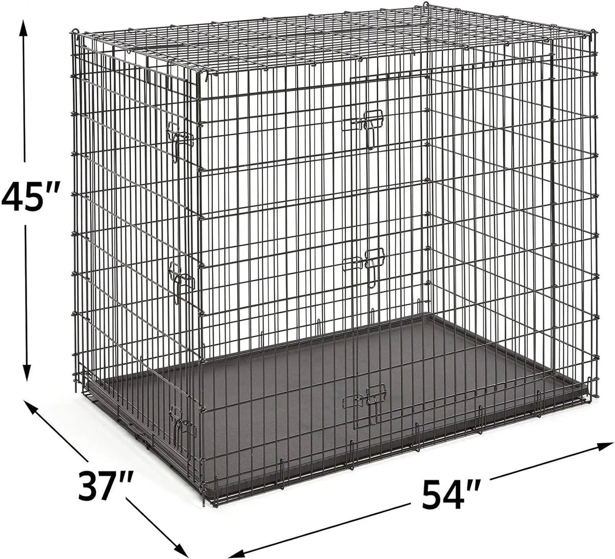 Midwest Homes for Pets SL54DD Double Door Dog Crate XXL for Largest Do ...