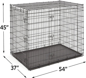 Midwest Homes for Pets SL54DD Double Door Dog Crate XXL for Largest Dog Breeds